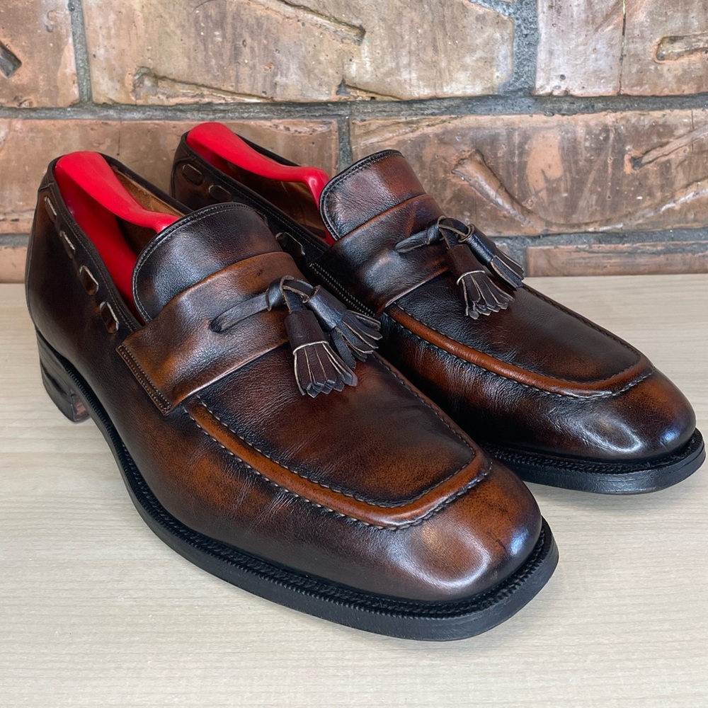 Vintage Church’s Kingsley Brown Leather Loafer Tassel Size 7.5 G  EU 41.5